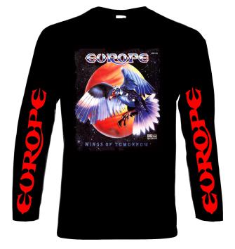 Europe, Wings of tomorrow, men's long sleeve t-shirt, 100% cotton, S to 5XL